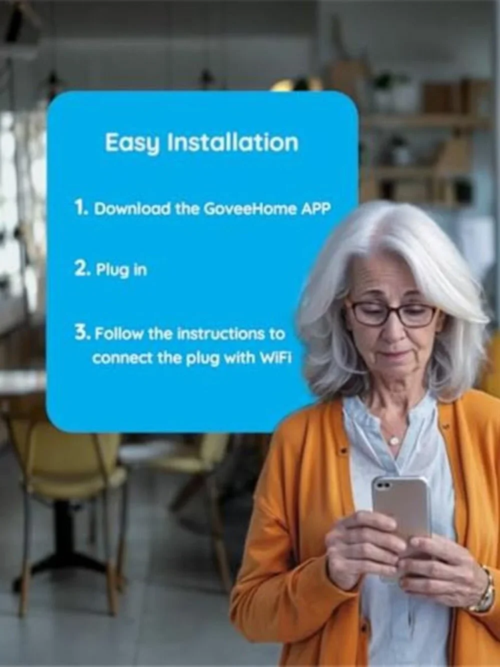 Govee Smart Plug 15A, WiFi Bluetooth Outlets 4 Pack Work with Alexa and Google
